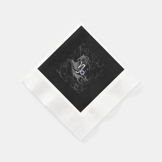 Serviette En Papier Chrome Style Capricorn Zodiac Connexion Hevelius (Coin)