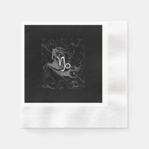Serviette En Papier Chrome Style Capricorn Zodiac Connexion Hevelius