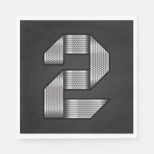 Serviette En Papier Chromium Numéro Deux Papier Naples (Devant)