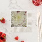 Serviette En Papier Chrysanthème blanc Bonheur fleurit Personnalisable (En situation)