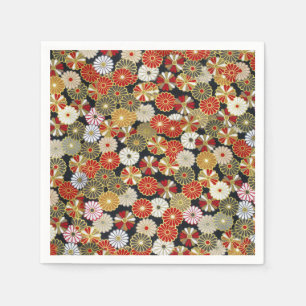 Serviette En Papier Chrysanthèmes d'or de Falln
