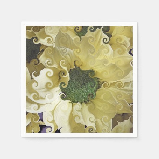 SERVIETTE EN PAPIER CHRYSANTHEMUM (Devant)