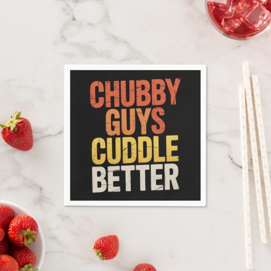 Serviette En Papier Chubby Les Gars Cuddle Better Gay Bear LGBTQ Pride (En situation)