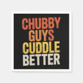 Serviette En Papier Chubby Les Gars Cuddle Better Gay Bear LGBTQ Pride (Devant)