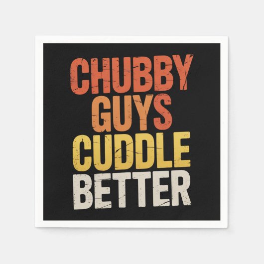 Serviette En Papier Chubby Les Gars Cuddle Better Gay Bear LGBTQ Pride (Devant)