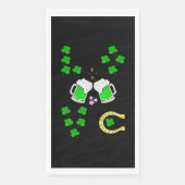 Serviette En Papier Chuck Shamrock Dublin Day Horseshoe irlandais (Devant)
