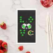 Serviette En Papier Chuck Shamrock Dublin Day Horseshoe irlandais (En situation)