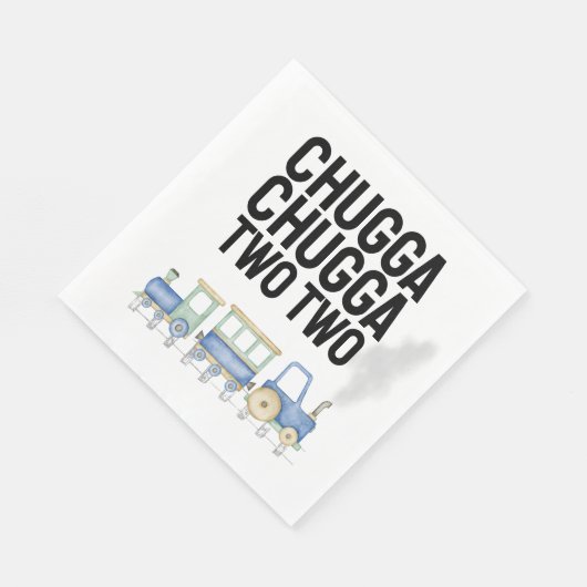 Serviette En Papier Chugga Chugga Deux | 2e anniversaire | Serviettes  (Coin)