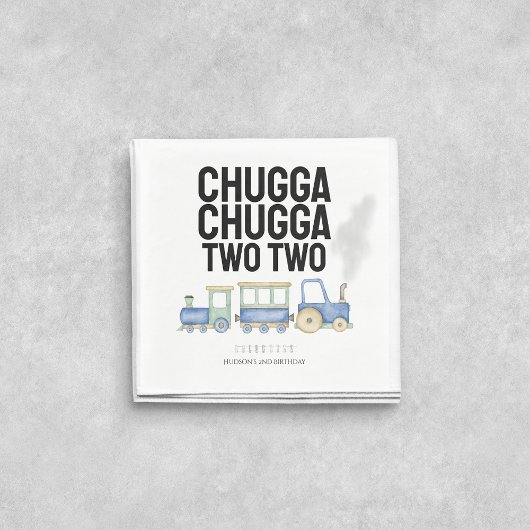 Serviette En Papier Chugga Chugga Deux | 2e anniversaire | Serviettes
