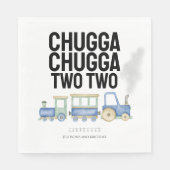 Serviette En Papier Chugga Chugga Deux | 2e anniversaire | Serviettes (Devant)