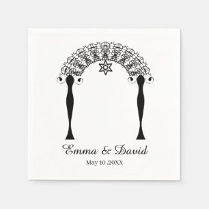 Serviette En Papier Chuppah Symbole Mariage Juif