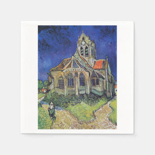 Serviette En Papier Church at Auvers 1890 par Vincent van Gogh