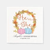 Serviette En Papier Chute Citrouille Cocktail Papier de table (Devant)