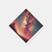 Serviette En Papier Chute Cosmologique Voie Lactée Galaxie Découpage N (Coin)