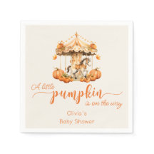 Chute d'aquarelle boho Carousel baby shower citrou
