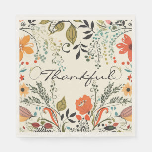 Serviette En Papier Chute de grâce Floral Napkin