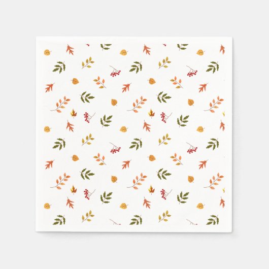 Serviette En Papier Chute des feuilles d'automne (Devant)