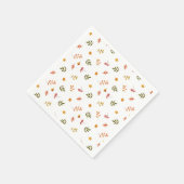 Serviette En Papier Chute des feuilles d'automne (Coin)