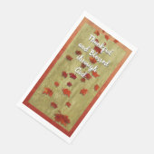 Serviette En Papier Chute du Motif Vintage Feuille (Coin)