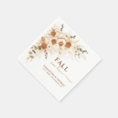 Serviette En Papier Chute en Amour Boho Mariage rustique (Coin)