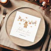 Serviette En Papier Chute en amour Rustique Boho Baby shower d'automne