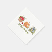 Serviette En Papier Chute Favoris Pommes, Citrouille, Chandail (Coin)