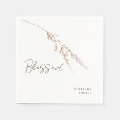 Serviette En Papier Chute Foliage personnalisé Cocktail bienheureux (Devant)