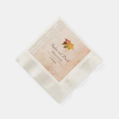 Serviette En Papier Chute romantique en amour Mariage (Coin)