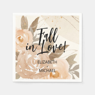 Serviette En Papier Chute rustique dans Love Peach Flowers