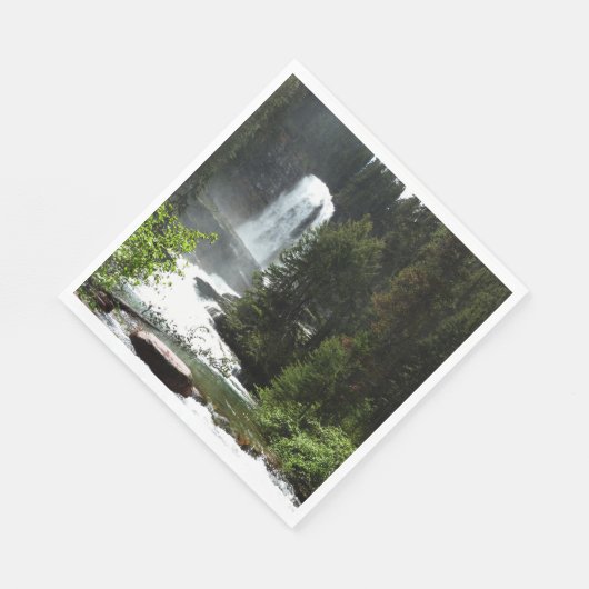 Serviette En Papier Chutes de Virginie au parc national Glacier (Coin)