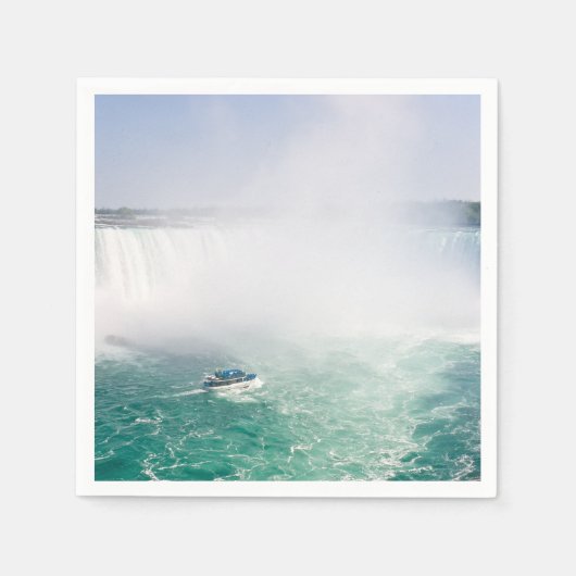 Serviette En Papier Chutes en bateau et en fer à cheval de Niagara Fal (Devant)