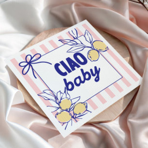 Serviette En Papier CIAO BABY Lemon Méditerranée Amalfi