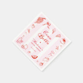 Serviette En Papier Ciao Bella Fête de Mariage Italienne au Citron Des (Coin)