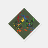 Serviette En Papier Cibles de la parties scintillant de bal de peintur (Coin)