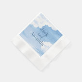 Serviette En Papier Ciel bleu clair Mariage décoration table Napkin (Coin)