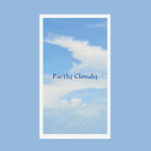 Serviette En Papier Ciel bleu et nuage blanc