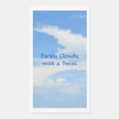 Serviette En Papier Ciel bleu et nuage blanc (Devant)