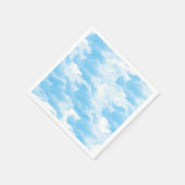 Serviette En Papier Ciel bleu nuages (Coin)