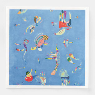 Serviette En Papier Ciel bleu par Wassily Kandinsky