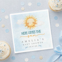 Ciel Bleu Voici le Fils Baby Shower
