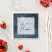 Serviette En Papier Ciel Céleste De Nuit Avec Serviettes Mariage De Ca (En situation)