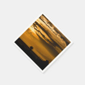 Serviette En Papier Ciel doré (Coin)
