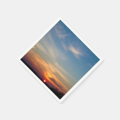 Serviette En Papier Ciel du soleil d'hiver (Coin)