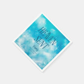Serviette En Papier Ciel envoyé Dreamy Boy Baby shower serviettes (Coin)