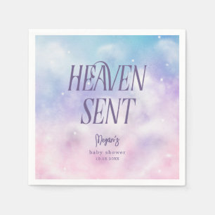Serviette En Papier Ciel envoyé Dreamy Girl Baby shower serviettes