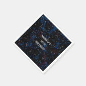 Serviette En Papier Ciel étoilé avec planètes (Coin)