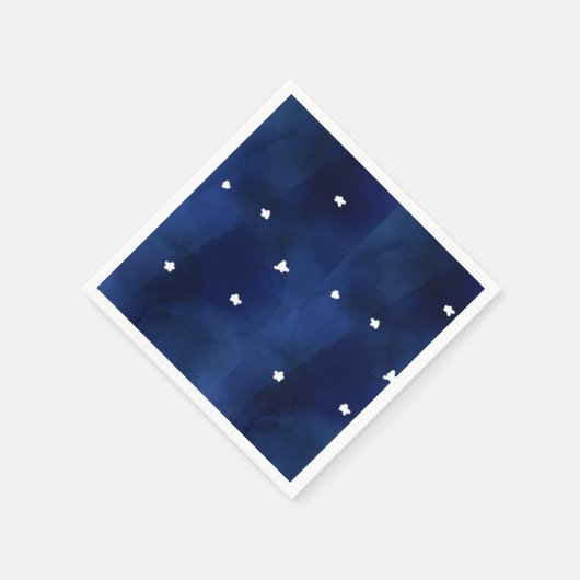 Serviette En Papier Ciel étoilé bleu minuit (Coin)
