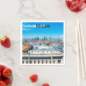 Serviette En Papier Ciel Milan en Italie (En situation)