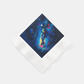 Serviette En Papier Ciel nocturne Abstrait (Coin)