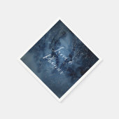 Serviette En Papier Ciel nocturne céleste | Serviettes Mariage en arge (Coin)